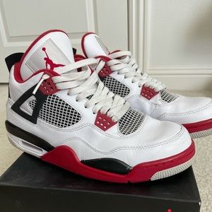 Nike Air Jordan IV 4 fire red Sz 10